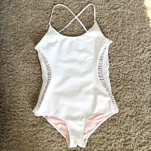 Zimmermann Cutout Style Sides One Piece Swimsuit - Picture 1 of 6